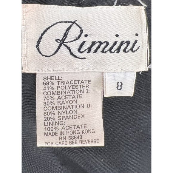 Beautiful RAMINI Dress Size 8 Black Long Sleeve Velvet, Sheer & Tulle Lined - Picture 13 of 14